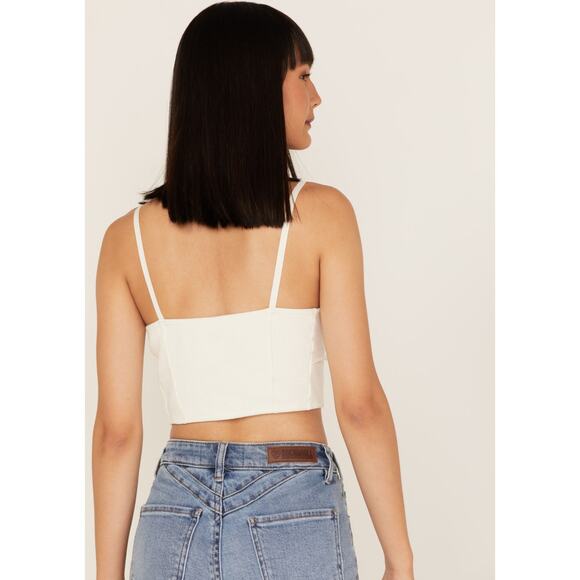 Free People Have My Heart Cropped Tank Top - Large - NEW - Picture 4 of 9